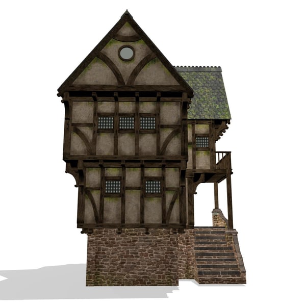 3d medieval fantasy house