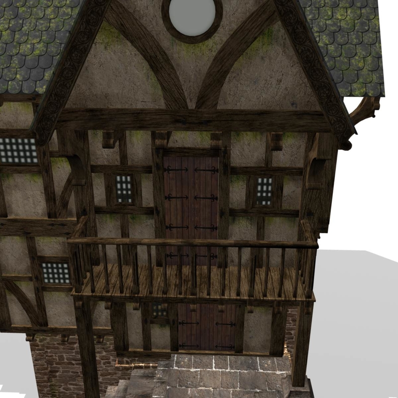 3d medieval fantasy house