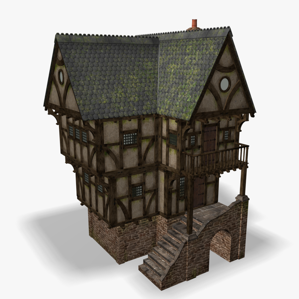 3d medieval fantasy house