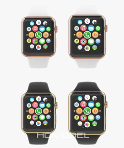 3d apple watch edition yellow model