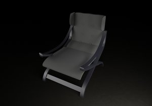 free armchair chair minimal 3d model