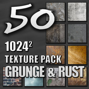 50 Grunge Rust Dirt Textures Collection Pack