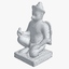 3d model of sculpture cambodia demon 1