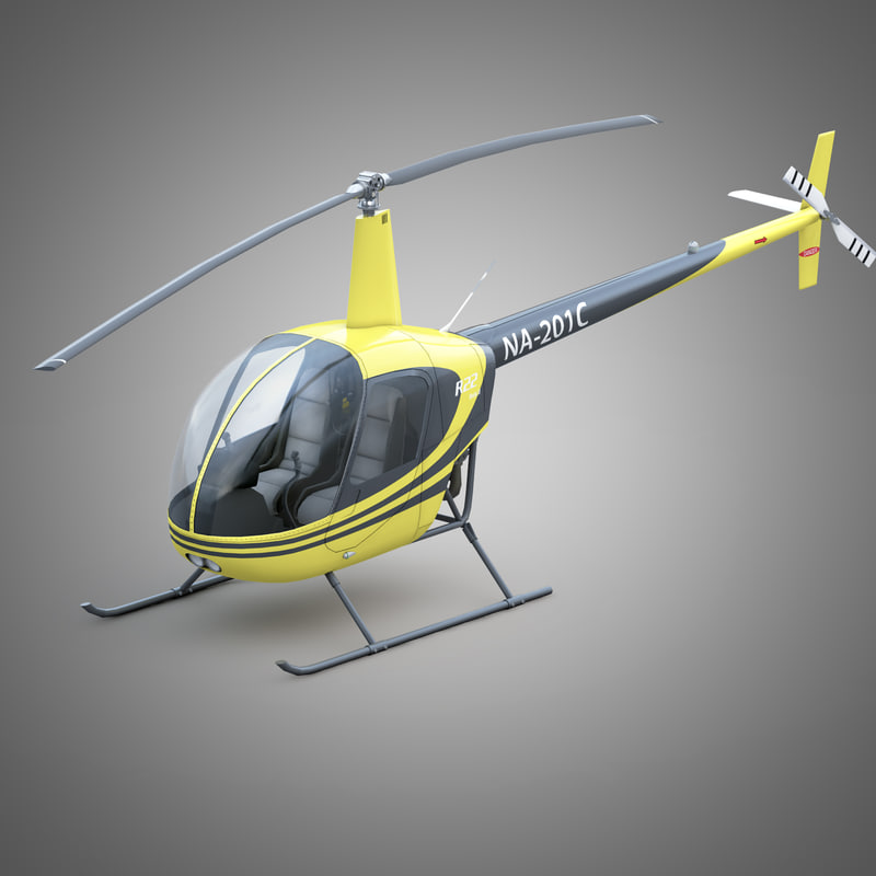 로빈슨 R22 민간 헬리콥터 3D 모델 - TurboSquid 920276