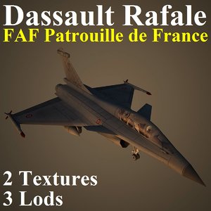 3d dassault rafale faf fighter aircraft
