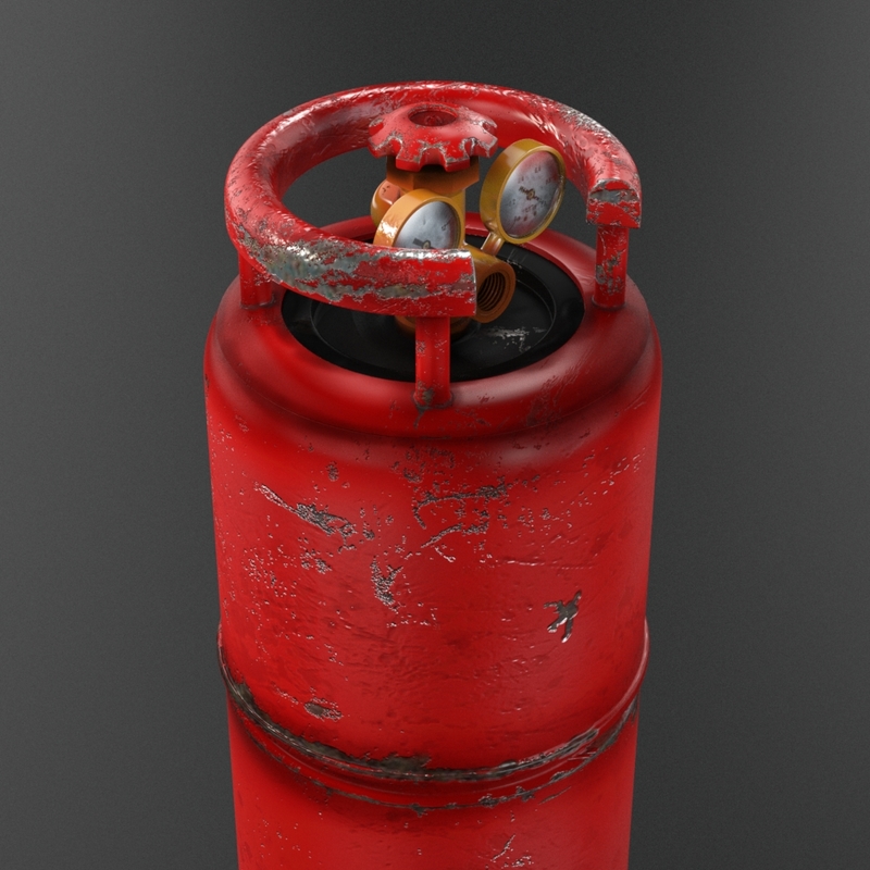 gas canister 3d model