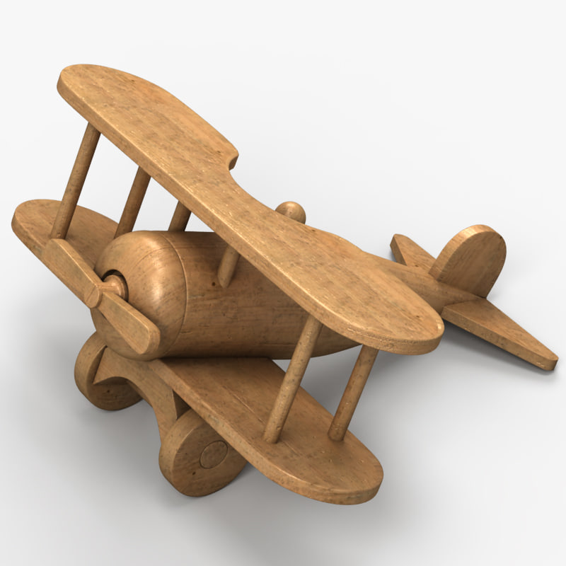 wooden toy aeroplane