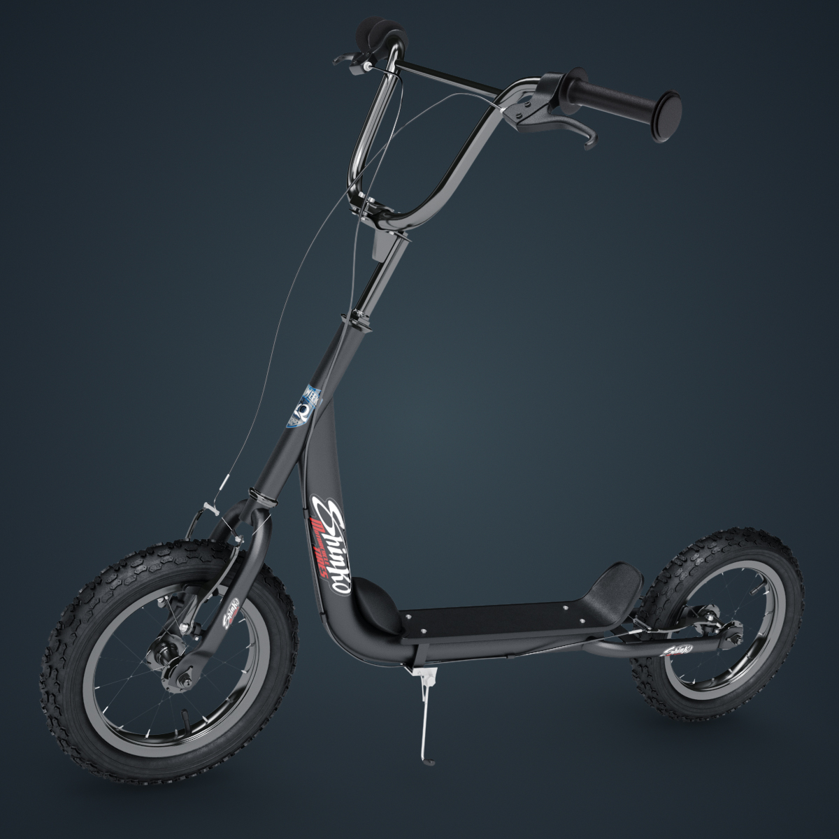 kick scooter bike novatrack 3d max