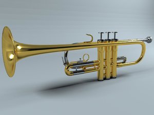 3d trumpet weril modeled model
