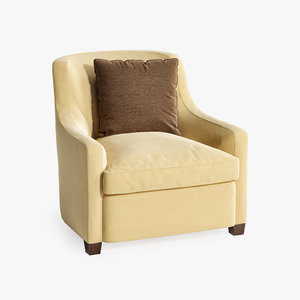 3d upholstered tub chair