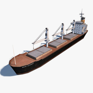 bulk carrier 3d model