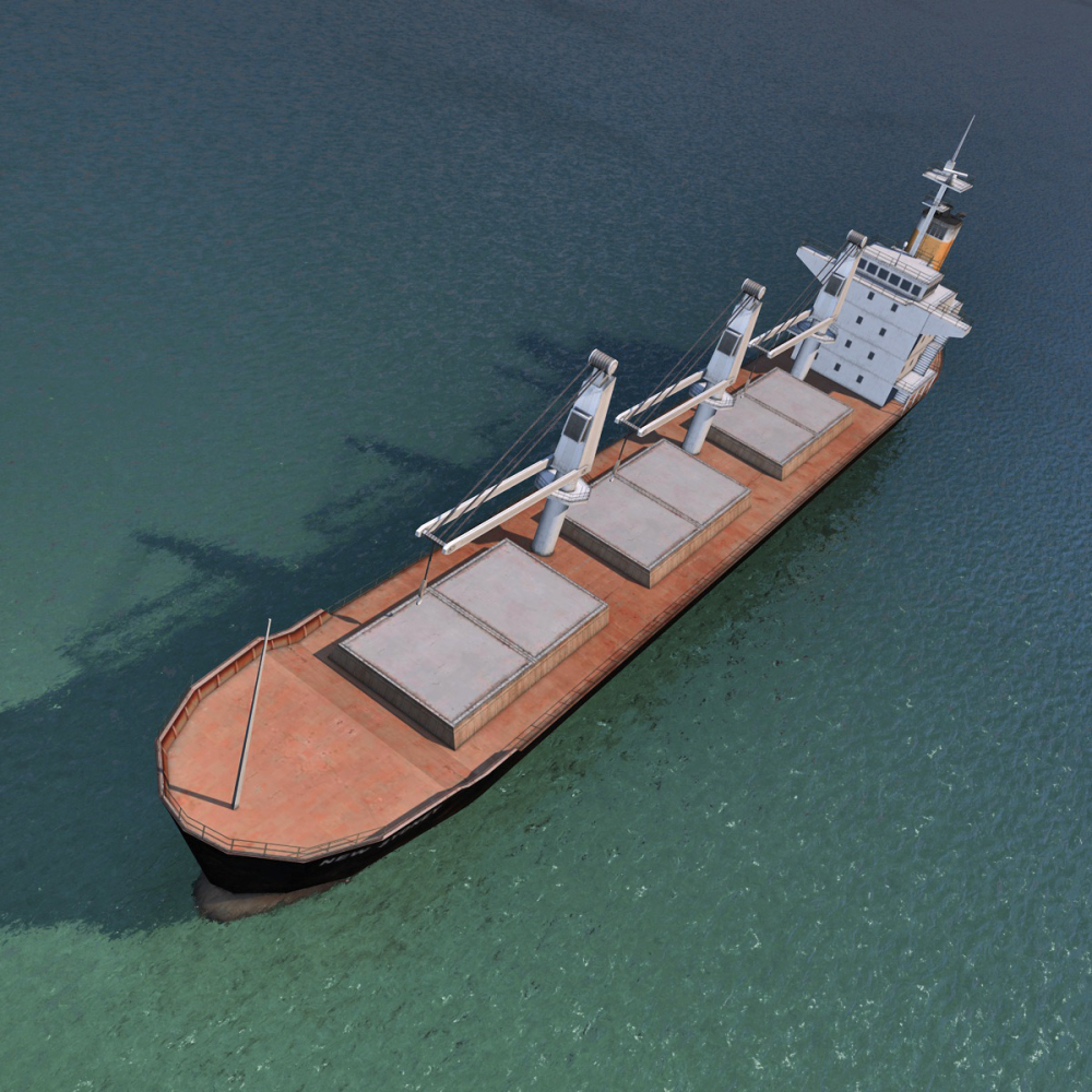 bulk carrier 3d model