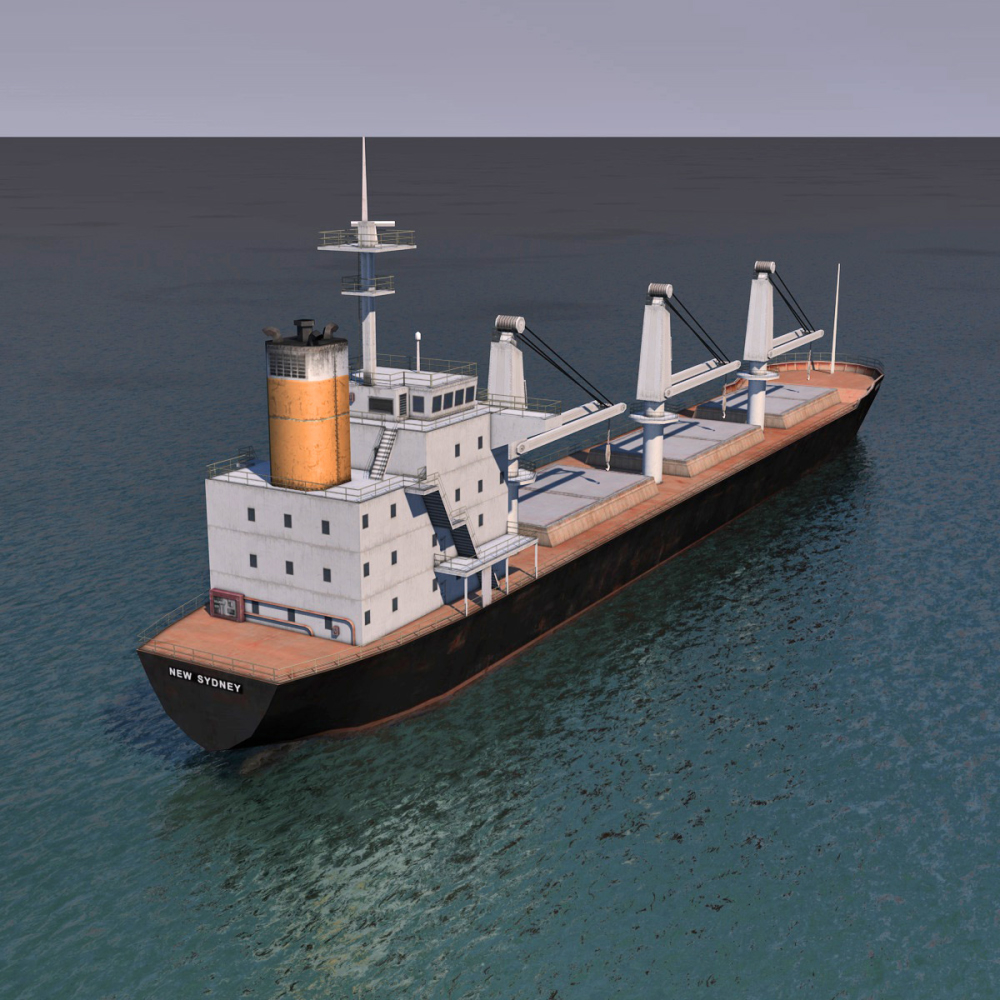 bulk carrier 3d model