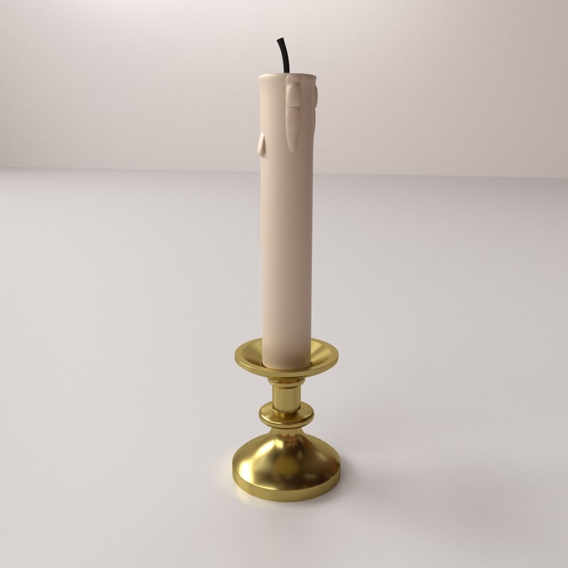 candle 3d 3ds