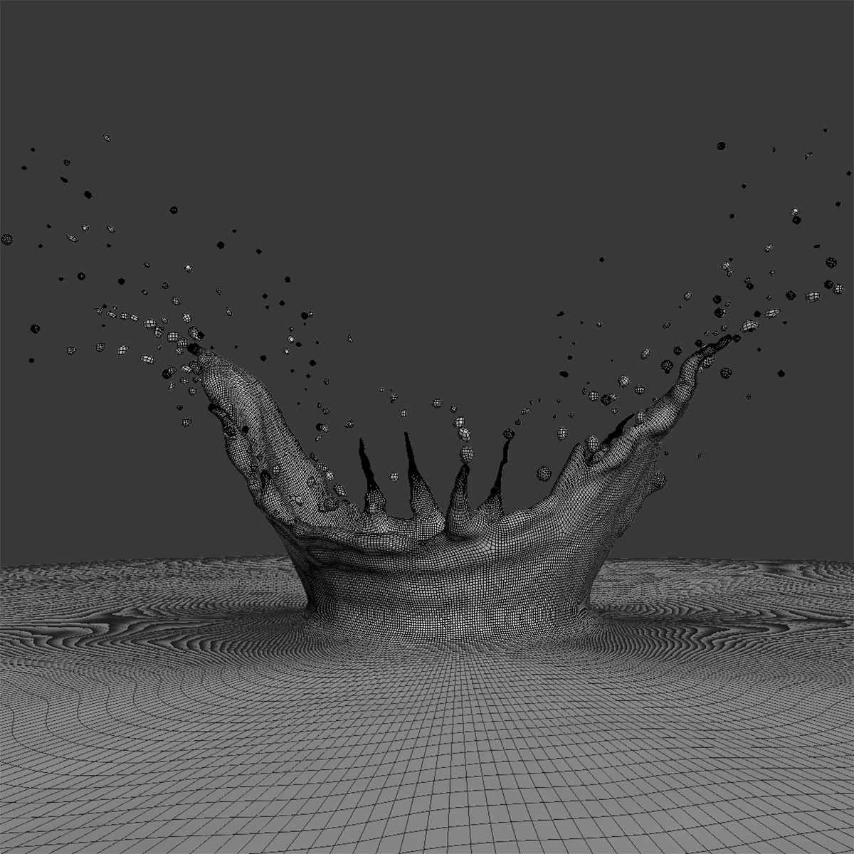 3dsmax water splash