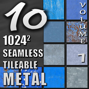 10 Seamless Tileable Metal Wall Floor Texture Pack Volume I