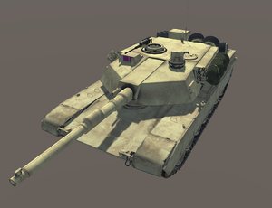 3d abrams tank