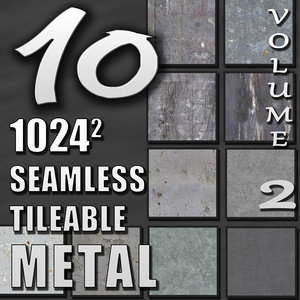 10 Seamless Tileable Metal Wall Floor Texture Pack Volume II