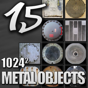 15 Textures of Metal Objects Pack