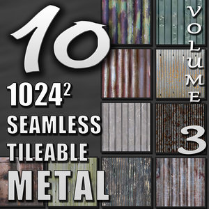 10 Seamless Tileable Metal Wall Floor Texture Pack Volume III