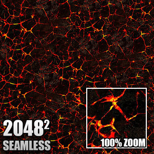 Seamless Tileable High Quality Lava