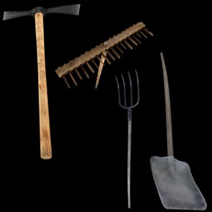 3d model garden tools
