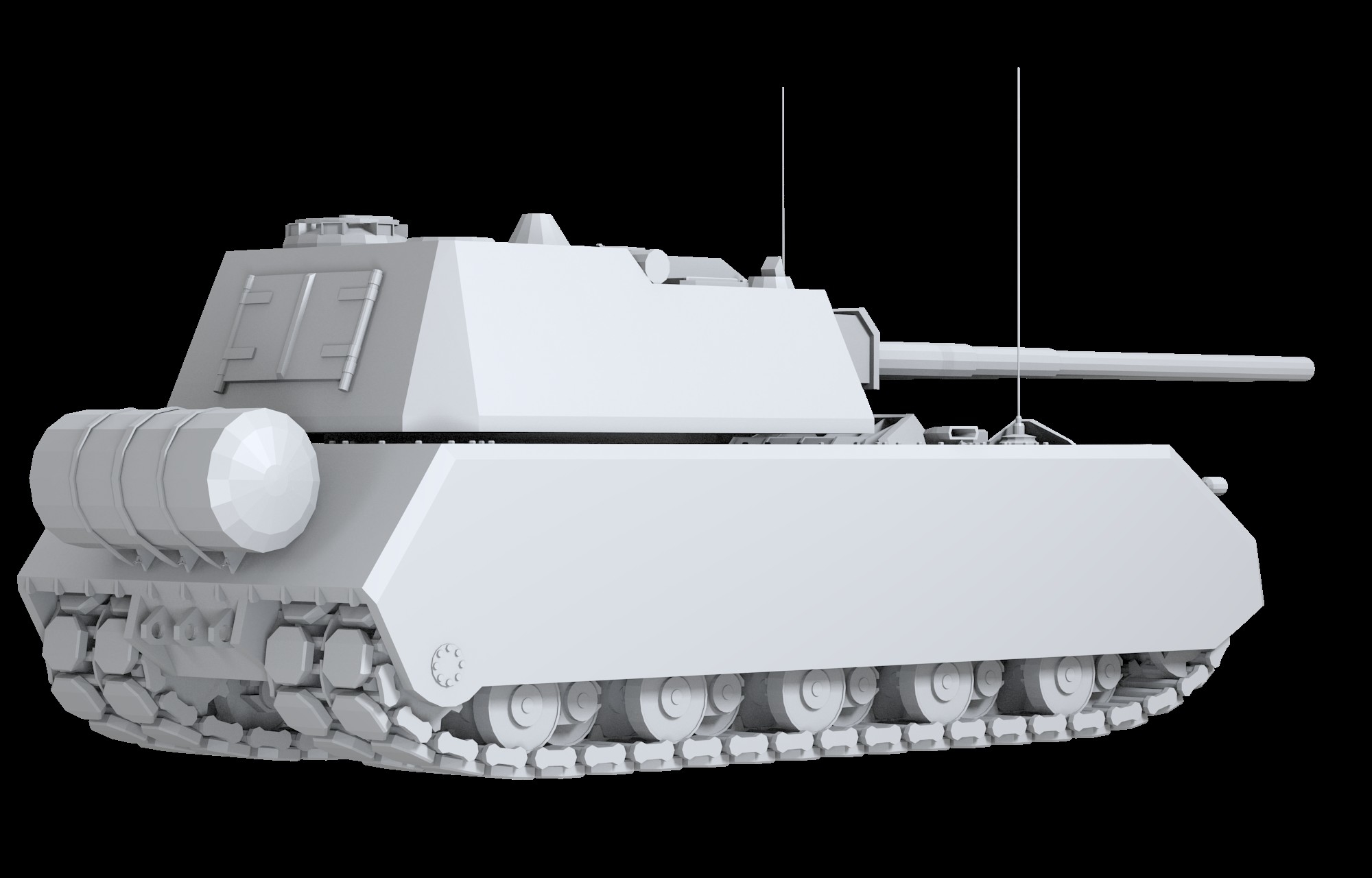 german tanks maus 3d model 