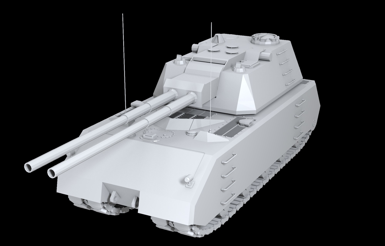 german tanks maus 3d model