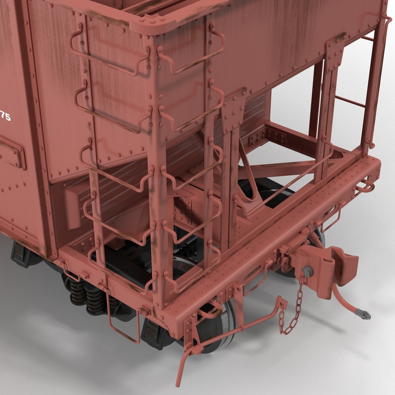3d model hopper car generic