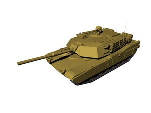 abrams tank 3d model