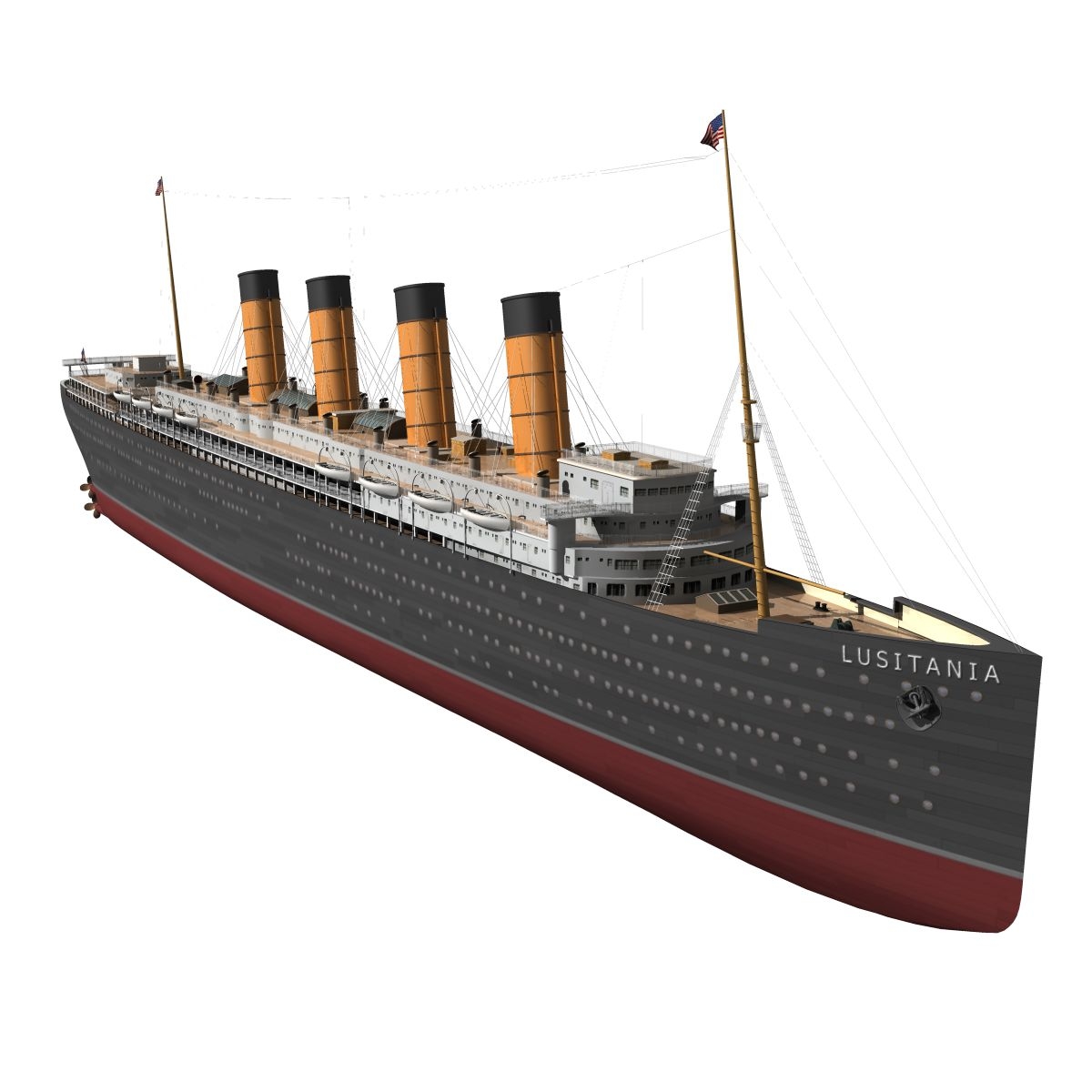 rms lusitania 3d max