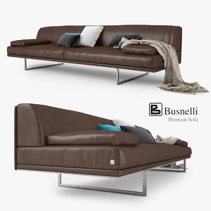 3d model busnelli blumun sofa