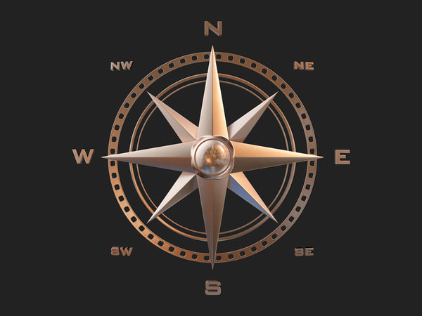point compass rose 3d 3ds