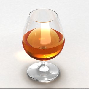 brandy glass 3d model