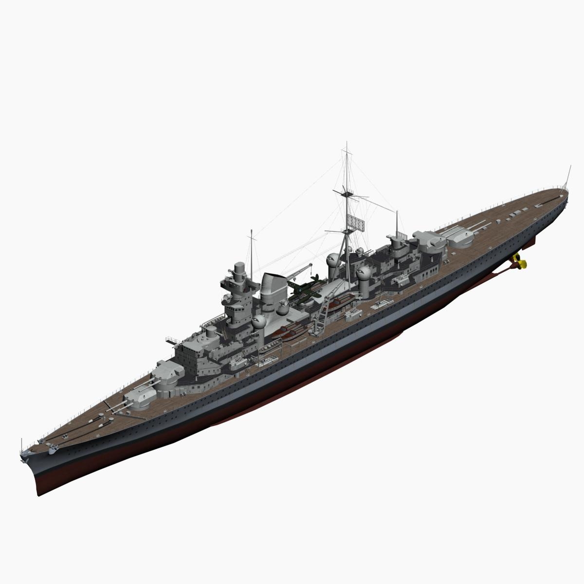 3d Heavy Cruiser Prinz Eugen Model