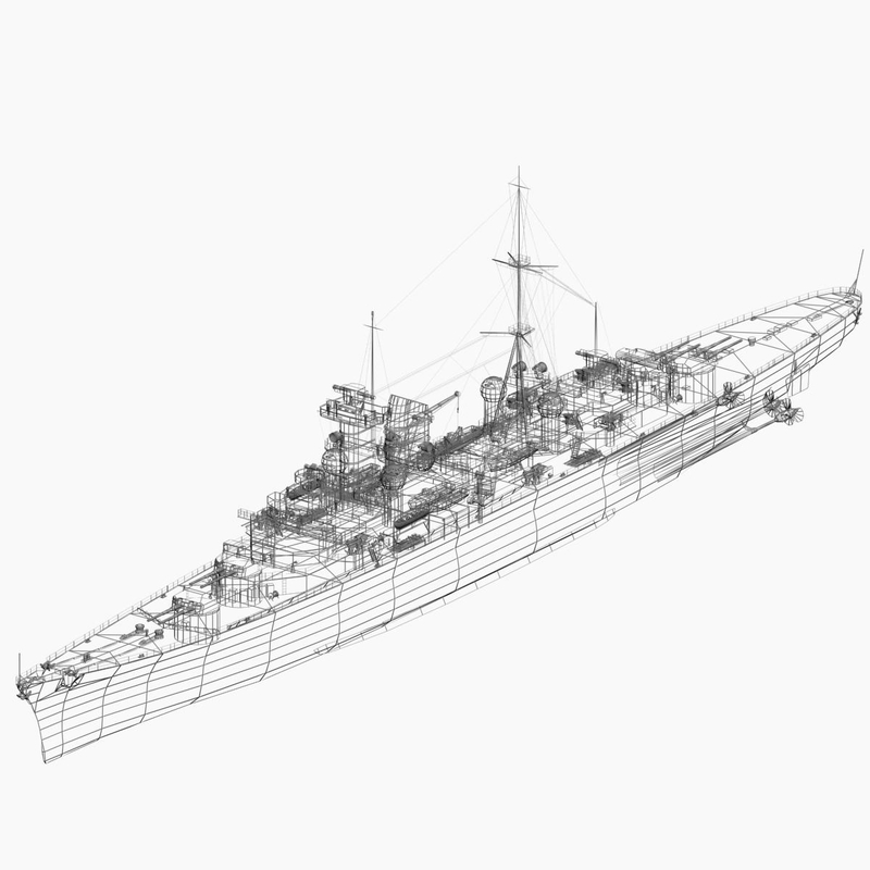 3ds max heavy cruiser tallinn ww2