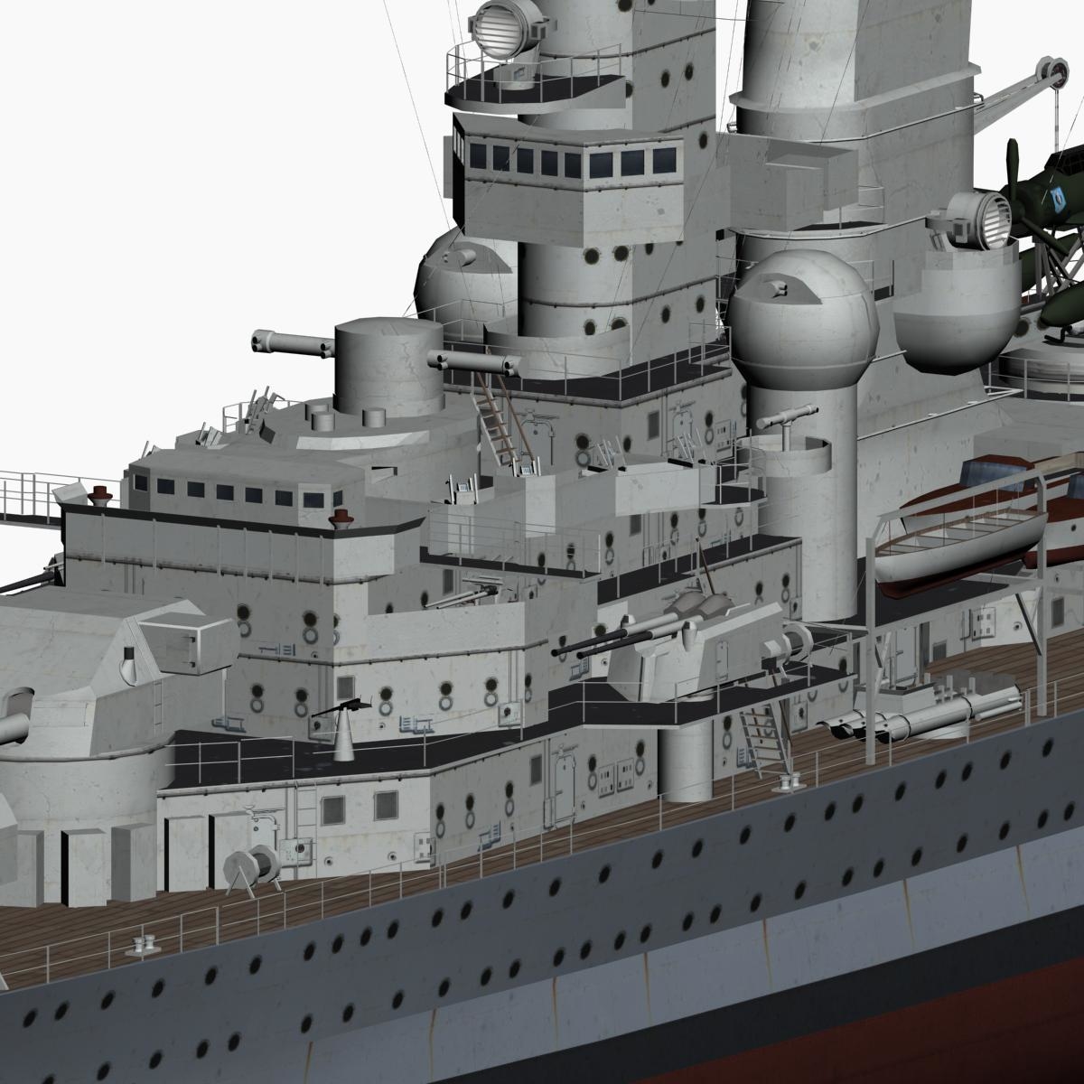 3d heavy cruiser prinz eugen model