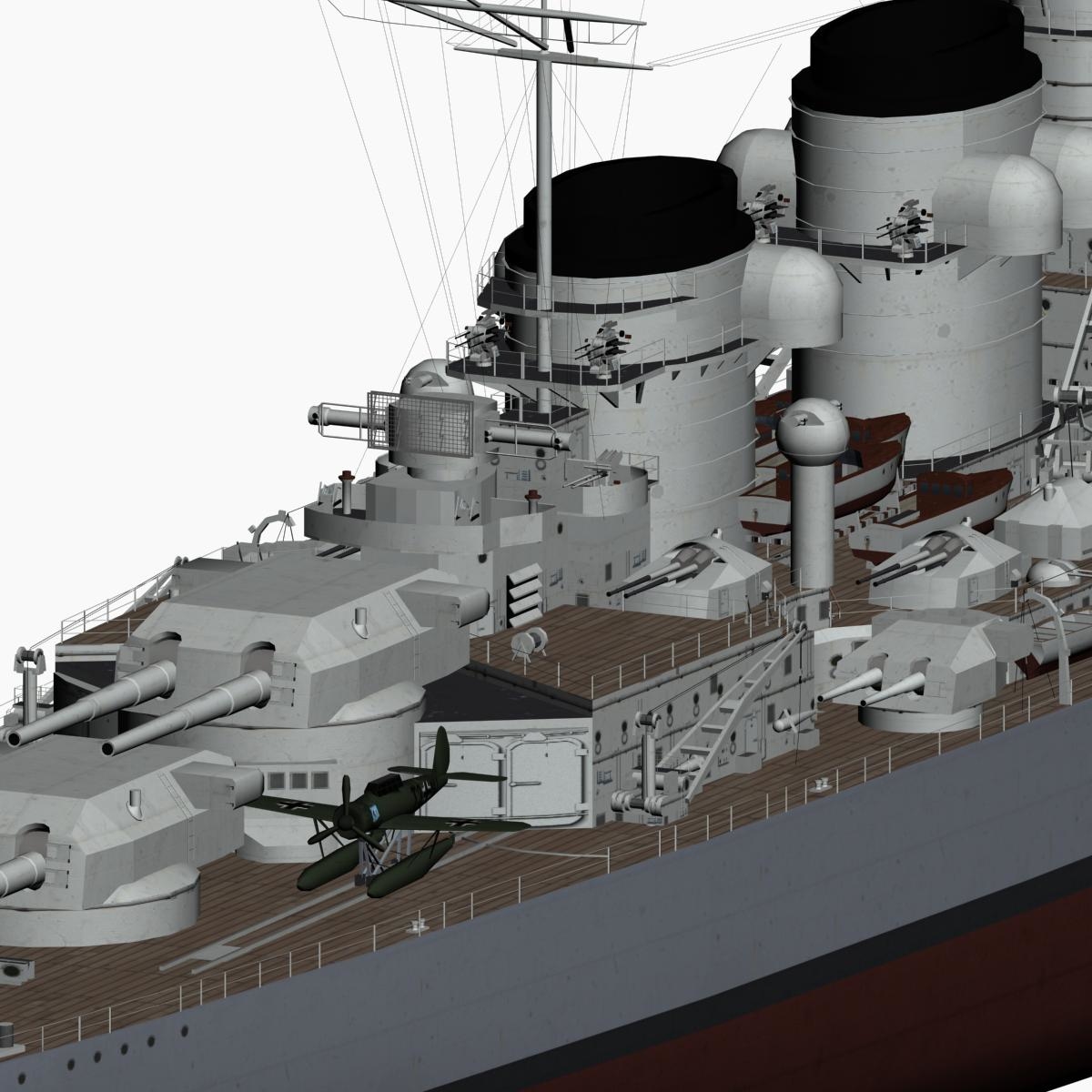 3d battleship project h39 ww2 german