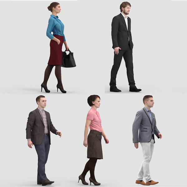 3ds max realistic business human