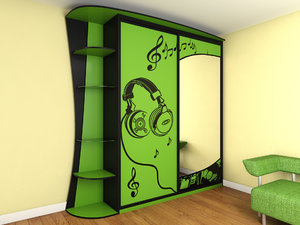 closet green 3d model
