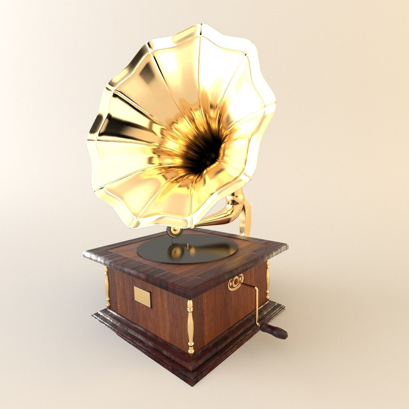 phonograph furniture gramophone obj