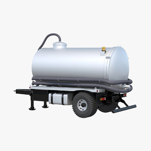 septic tank trailer 3d max