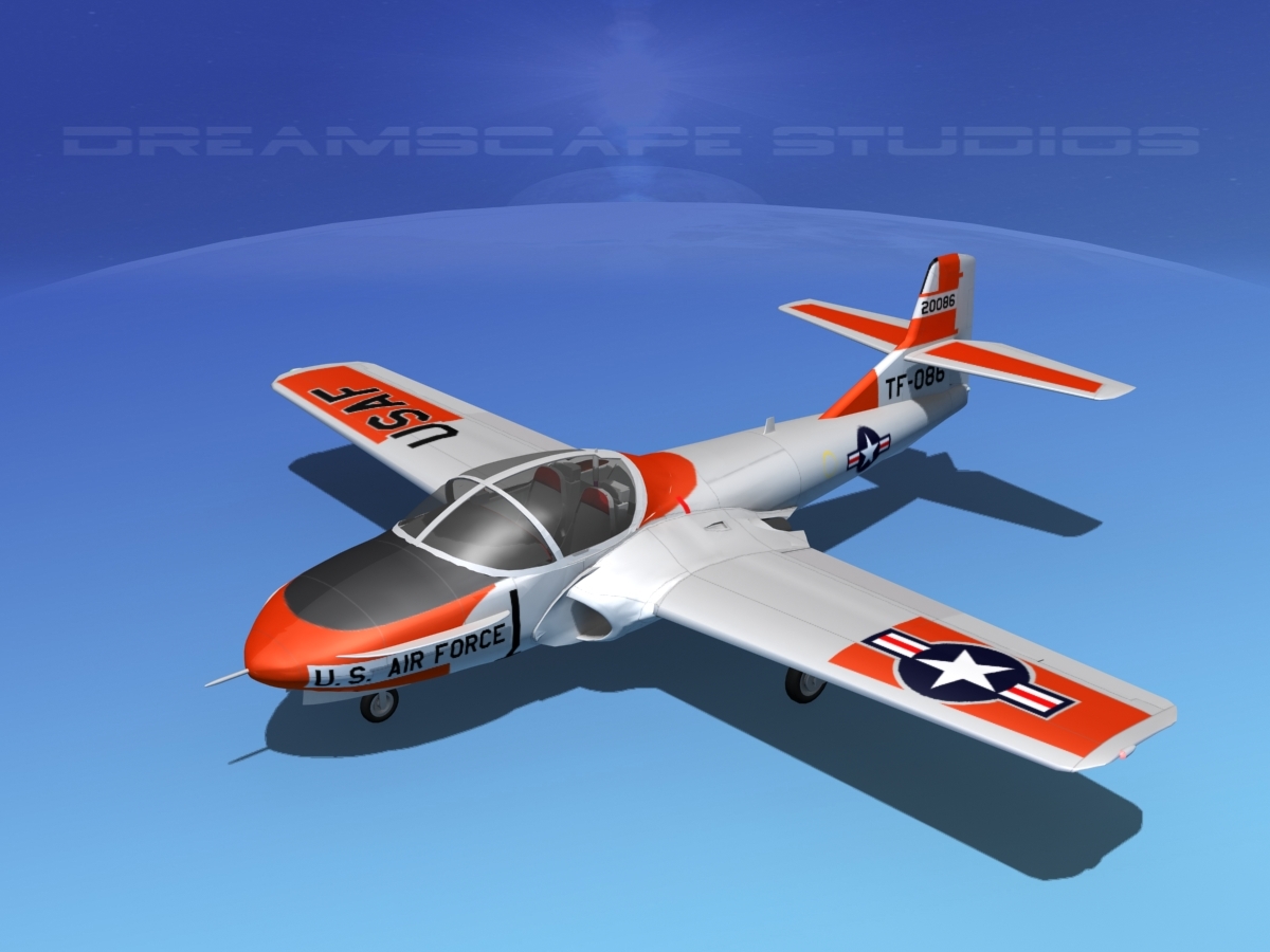 t-37 cessna tweet 3d model