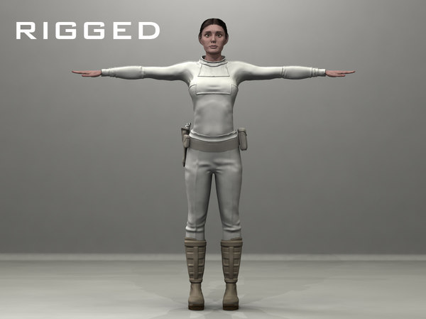 3d dressed girl