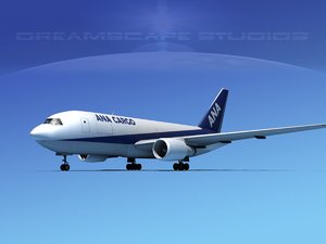 3d dxf boeing 767 767-100