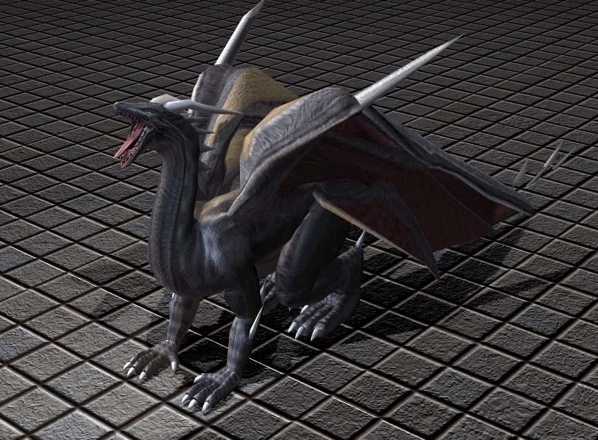 3d Dragon Rigged Blender Model