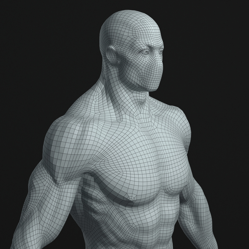 superhero man super hero 3d model