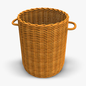 wicker basket 3d model