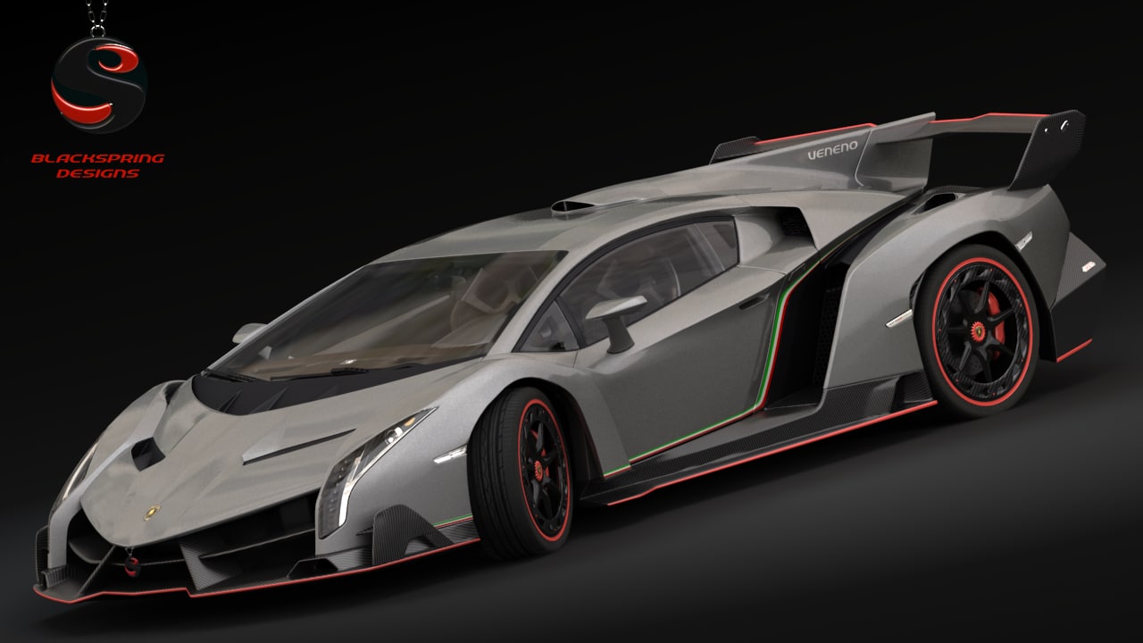 3ds max lamborghini veneno lp 750-4