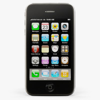 3d apple iphone 3gs phone model